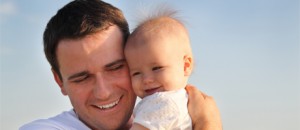 papá y bebé